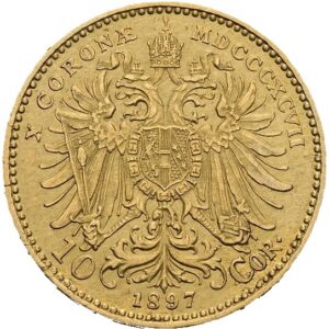 10 Koruna 1897, Vídeň,  František Josef I.