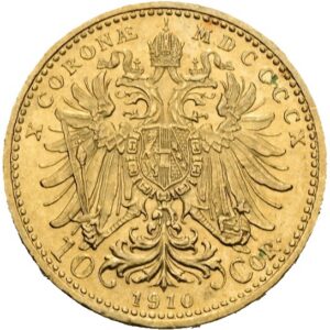 10 Koruna 1910, Vídeň,  František Josef I.