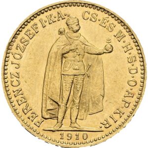 10 Koruna 1910 K.B. Kremnica, František Josef I.