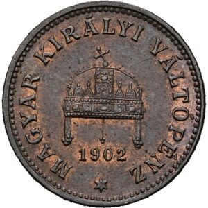 1 Fillér 1902 , František Josef I.