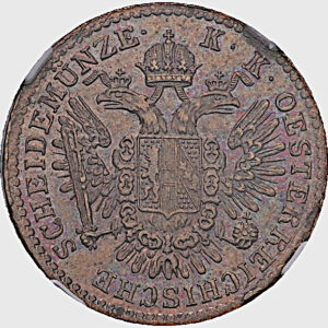 1/2 Krejcar 1851 G, Nagybanya, František Josef I. MS 62 TOPPOP.