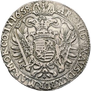 Tolar 1658 K-v-B, Kremnica, Ferdinand III.