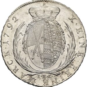 Tolar 1792 I.E.C. Frederick August III. kurfiřsví Sasko