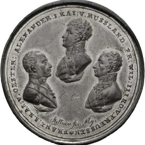 Sn medaile 1814 (šroubovací), František I.