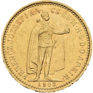 10 Koruna 1902 K.B. Kremnica, František Josef I.