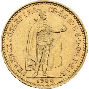 10 Koruna 1904 K.B. Kremnica, František Josef I.