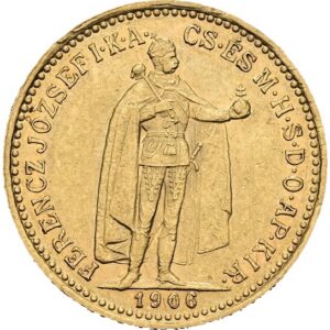 10 Koruna 1906 K.B. Kremnica, František Josef I.