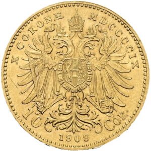 10 Koruna 1909, Vídeň, František Josef I.