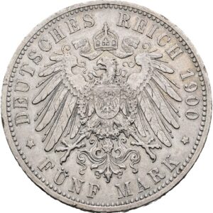 5 Marka 1900 A, Oldenburg, Frederick August