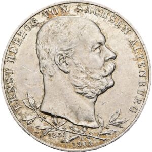 5 Marka 1903 A, Sasko - Altenbursg,  Ernest I.