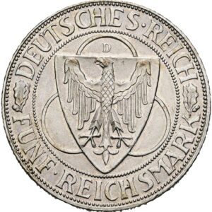 5 Marka 1930 D,  Výmarská republika, osvobození Porýní.