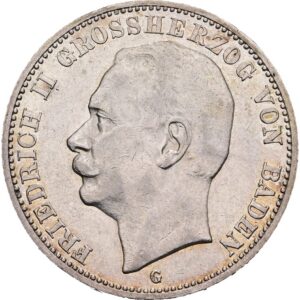 3 Marka 1911 G, Baden, Fridrich II.