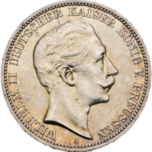 3 Marka 1910 A, Wilhelm II. Pruské království