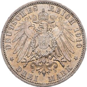3 Marka 1910 A, Wilhelm II. Pruské království