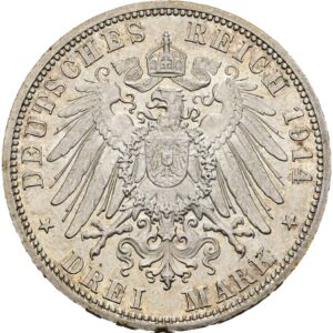 3 Marka 1914 A, Wilhelm II. Pruské království