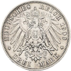 3 Marka 1909 D, Otto von Bayern