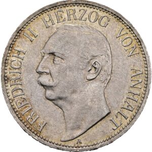3 Marka 1911 A, Fridrich II. Anhaltsko- Dessau