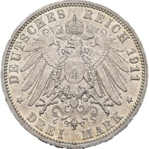 3 Marka 1911 A, Fridrich II. Anhaltsko- Dessau