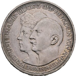 3 Marka 1914 A,  Stříbrná svatba Fridricha II.