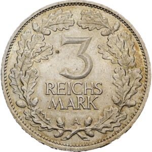 3 Marka 1925 A, Porýní, Výmarská republika.