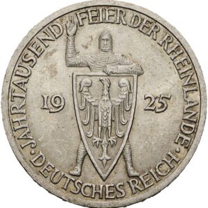 3 Marka 1925 A, Porýní, Výmarská republika.