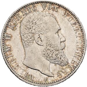 2 Marka 1906 F,  Vilém II. Württemberk
