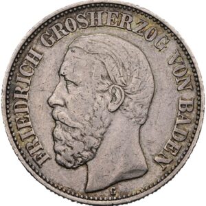 2 Marka 1901 G,  Fridrich I. Baden