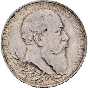 2 Marka 1902 G, vláda Fridricha I.Baden