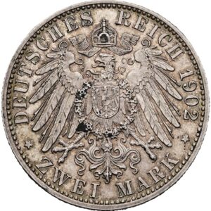 2 Marka 1902 G, vláda Fridricha I.Baden