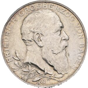 2 Marka 1902 G, vláda Fridricha I.Baden