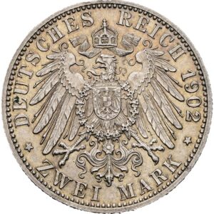 2 Marka 1902 G, vláda Fridricha I.Baden