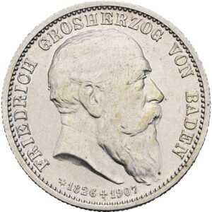 2 Marka 1907 G, Fridrich I. Baden