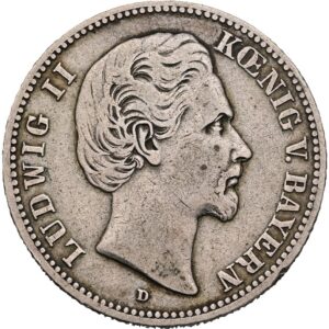 2 Marka 1876 D, Ludvík II. Bavorské království.
