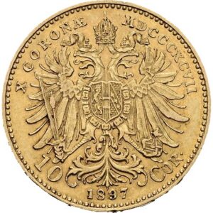 10 Koruna 1897, Vídeň,  František Josef I.