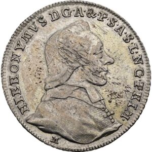 10 Krejcar 1782, Salzburg, Hieronymus Graf Colloredo