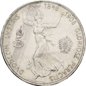 5 Koruna 1908, Vídeň, 60. výročí vlády Františka Josefa I.
