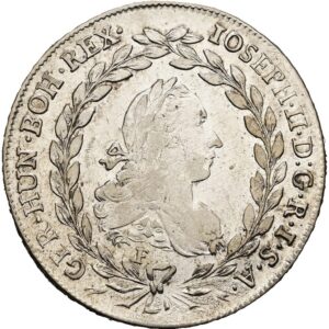 20 Krejcar 1786 F, Josef II. Hall