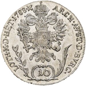 10 Krejcar 1788 B, Josef II. Kremnica