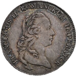Stříbrný žeton 1792 - na volbu římského císaře ve Frankfurtu nad Mohanem, František II.