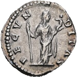 Denár, Faustina Minor 161 n.l. Řím