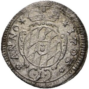 1 Krejcar 1703, Maximilián II. Emanuel, Bayern.