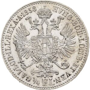 1/4 Zlatník 1858 A, Vídeň, František Josef I.