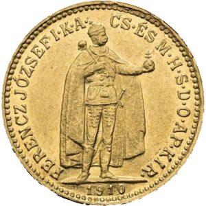 10 Koruna 1910 K.B. Kremnica, František Josef I.