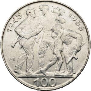 100 Koruna 1955, 10. výročí osvobození Československa