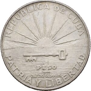 1 Pesos 1953, José Martí, Cuba.