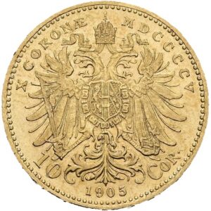 10 Koruna 1905, Vídeň, František Josef I.
