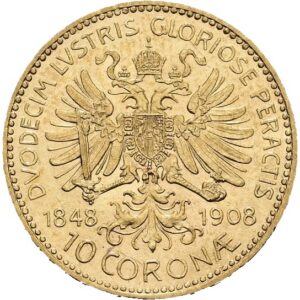 10 Koruna 1908, F.J.I. jubilejní