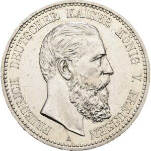 5 Marka 1888,  Fridrich III. království Prussia