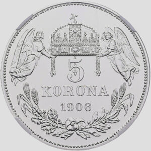 5 koruna 1906 KB, PF 70 CAMEO