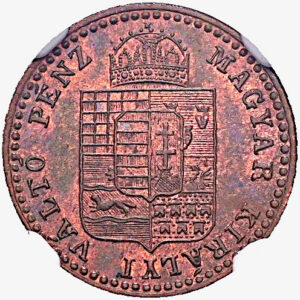 5/10 Krejcar 1882 K.B., Kremnica, NGC MS 63 RB